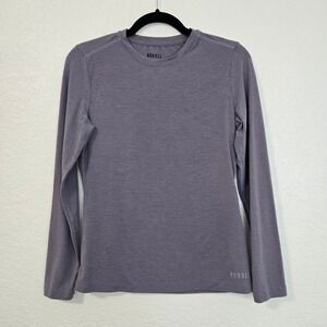 NOBULL Long Sleeve Athletic Top Shirt Purple Heathered Womens XS